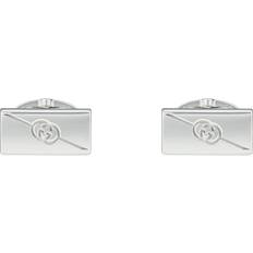 Gucci Cufflinks Gucci Interlocking G Motif Rectangular Sterling Silver Cufflinks