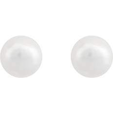 Snö of Sweden Brittany Pearl Earring - Gold/White