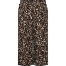 Leopard Byxor Wasabiconcept Curvy Wamelina 4 Bukser - Brun