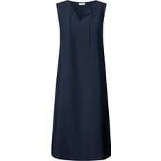 Cecil Damen Kleid Unifarbe - Blau