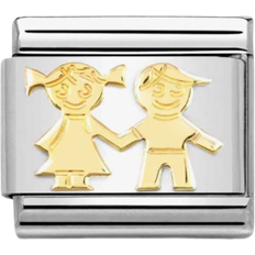 Nomination sister charm Nomination Classic Sister And Brother Charm - Silver/Gold