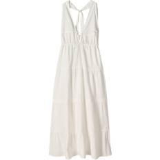 Bershka Lange kjoler Bershka Sommerkjole Med Halterneck - Offwhite