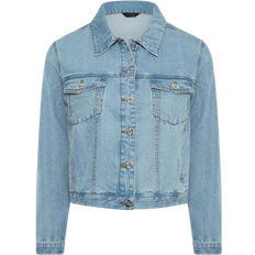 Yours Curve Denim Jacket - Light Blue