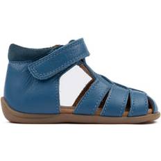 Pom Pom Velcro Sandal - Blue