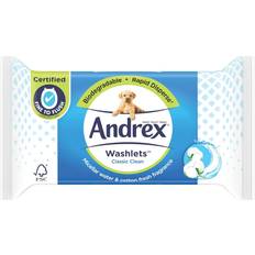 Andrex washlets Andrex Classic Clean Toilet Tissue Washlets Cotton Fresh 40 Wipes