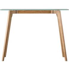 Glass Writing Desks Cedar & Sage Brea Transparent/Natural Writing Desk 50x100cm
