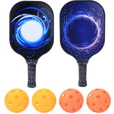 Lixada Pickleball-Schläger mit Schlagflüche und Büllen aus Kohlefaser