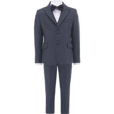 Suits Children's Clothing Moustache Peak Lapel Tuxedo - Steel