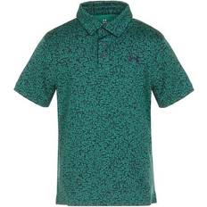 Under Armour Polotrøjer Under Armour Playoff Printed Boys Polo Team Kelly - Green/Midnight Navy