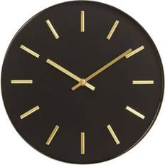 Premier Housewares Versatile Black/Gold Wall Clock 30cm
