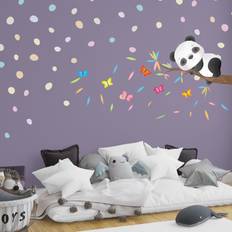 Green Self-adhesive Decorations Isabelle & Max Wall Sticker 35.3cm H x 30cm W Green Yellow Pink Self-adhesive Decoration