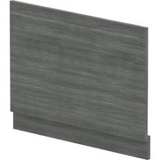 Bathtubs Hudson Reed Athena 750mm Bath End Panel Anthracite Woodgrain