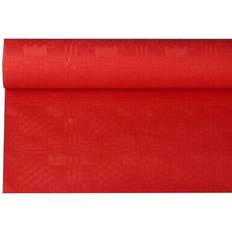 Papstar Damasttischtuch Rot 800 x 120 cm Tischdecke