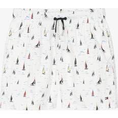 M Badbyxor Tommy Hilfiger Print Mid Length Swim Shorts - Boats Aop Ivory Silk