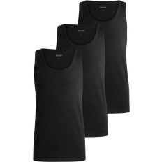 HUGO BOSS Tank Tops HUGO BOSS Three Pack of Coton Underwear Vests - Black