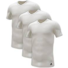 Adidas V-Neck T-shirts adidas Active Flex V Neck T-shirt 3-pack - White