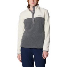 Columbia Women's Benton Springs Half Snap Pullover Fleece II - City Grey Heather/Chalk