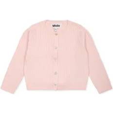 Molo 98 Koftor Molo Pink Cotton Cardigan with Press Studs