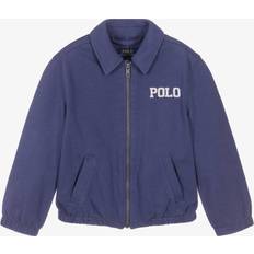 Cotton Jackets Ralph Lauren Boys Blue Cotton Polo Logo Jacket - Blue