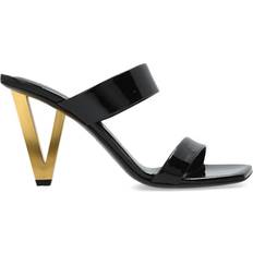 Versace Women Slippers & Sandals Versace Heeled Mules Vernies - Black