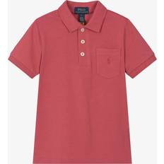 Pocket Polo Shirts Children's Clothing Ralph Lauren Boys Red Cotton Jersey Pocket Polo Shirt - Red Cotton