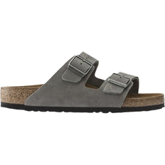 Birkenstock Arizona Nubuck Leather - Desert Buck Whale Grey