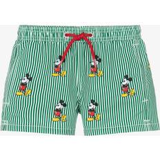 Sportswear Garment Swim Shorts MC2 Saint Barth Boys Green Striped Disney Swim Shorts - Green