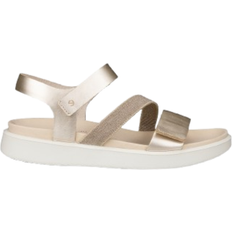 Ecco 40 Sandaletter ecco Flowt Flat Sandal - Grey Rose Metallic