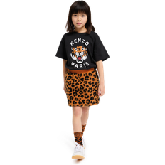 Orange Skirts Children's Clothing Kenzo Leopard Skirt Female - Orange