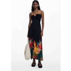Desigual Dame Kjoler Desigual Strandkjole - Grøn/Orange/Rød/Sort
