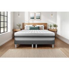 Ensembles de Lit Ensemble Matelas Sommier 200 x 200 cm Gris