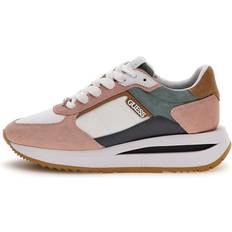Rose Gold - Women Trainers Guess Energy Leather Blend Running Shoe - Pink