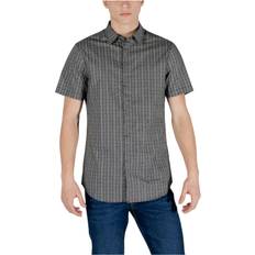 Armani Exchange Shirts Armani Exchange Slim Fit Short Sleeve Shirt - Black
