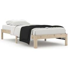 90 cm - Naturfarvet Sengerammer vidaXL 810350 Sengeramme 90x200cm