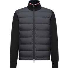 Hombre Cárdigans Moncler Padded Cardigan Maglioni - Nero