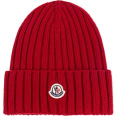 Moncler Dam Mössor Moncler Accessoarer Dam Ullmössa - Red