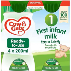Cow & Gate First Infant Milk Ready to Feed 4x200ml