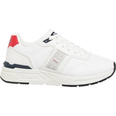 Plain Lace-Up Ray Trainers - White