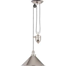 Elstead Lighting Provence Polished Nickel Rise Pendel ∅ 37cm