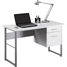 Retractable Drawers Writing Desks Alphason Cabrini White Writing Desk 60x120cm
