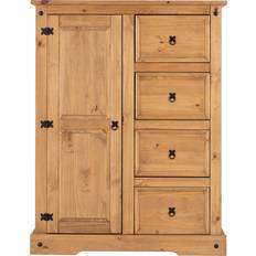 Doors - Pines Wardrobes SECONIQUE Corona 1 Low Wardrobe 110x145cm
