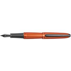 Orange Fountain Pens Diplomat Diplomat D40302028 Aero Fountain Pen with Steel Broad Nib Orange