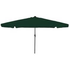 vidaXL Haveparasol Med Led-Lys Ø395x245 cm Grøn