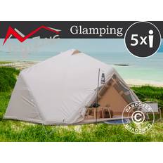 Uppblåsbart tält Dancover Uppblåsbart Glampingtält 4x4m 5 Personer Sand