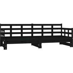 vidaXL 820376 Black Sofa 203.5cm 3 personers