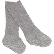 Go Baby Go Bambus Non Slip Strømper- Grey Melange