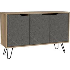 Black Sideboards Core Products Manhattan Medium Light Brown Sideboard 117.1x75.6cm