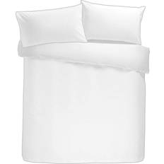 Appletree Cotton Percale 200 Thread Count Duvet Cover White (200x140cm)