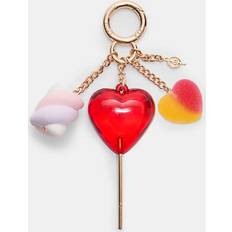Lollipop Charm Key Ring - Red