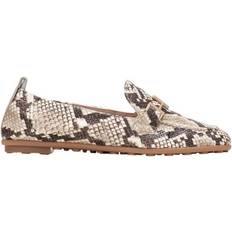 Mikrofiber Lave sko Hispanitas Bombay Mokasiner Ingen Casual Dyreprint - Beige